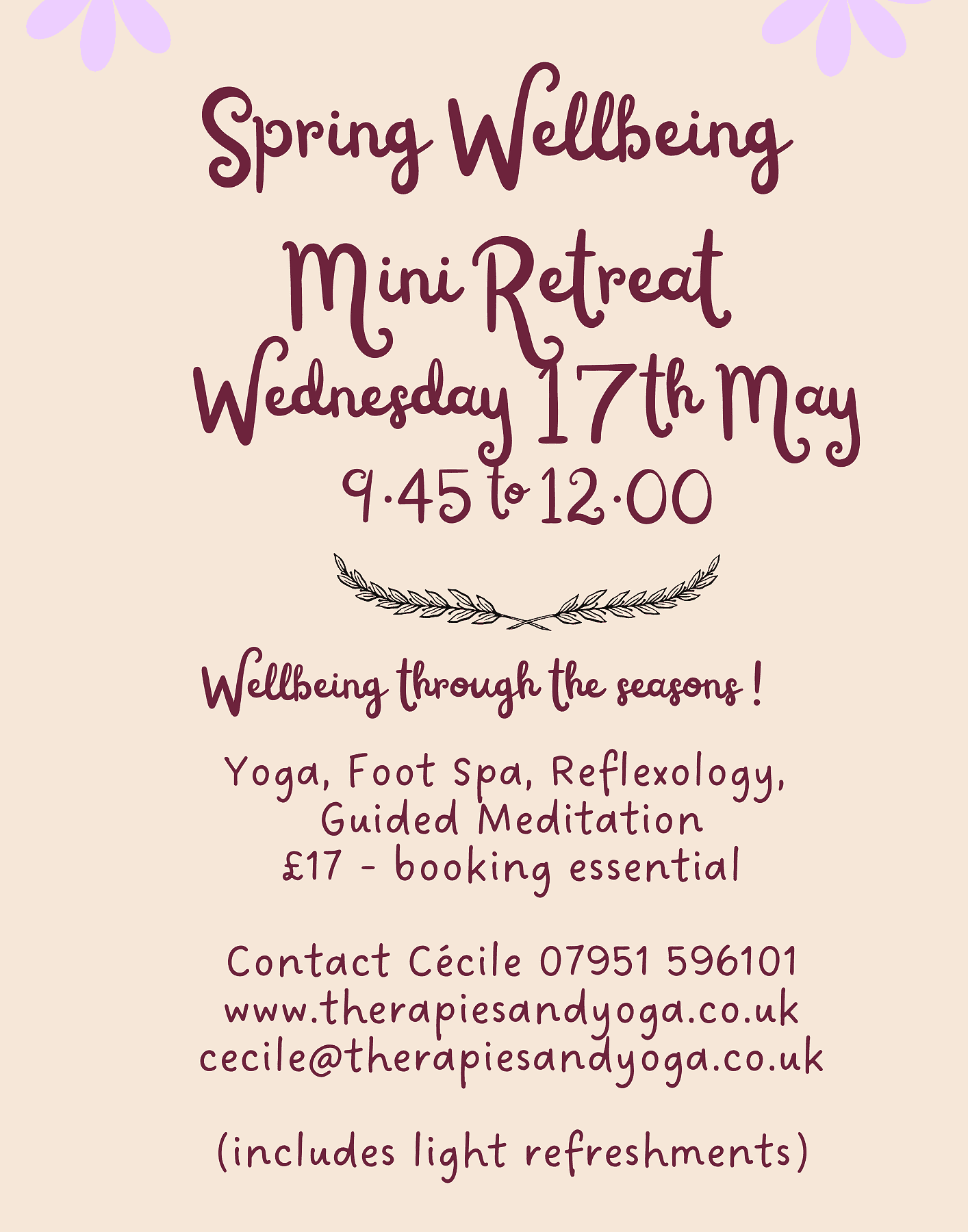 Spring Well-Being Mini Retreat